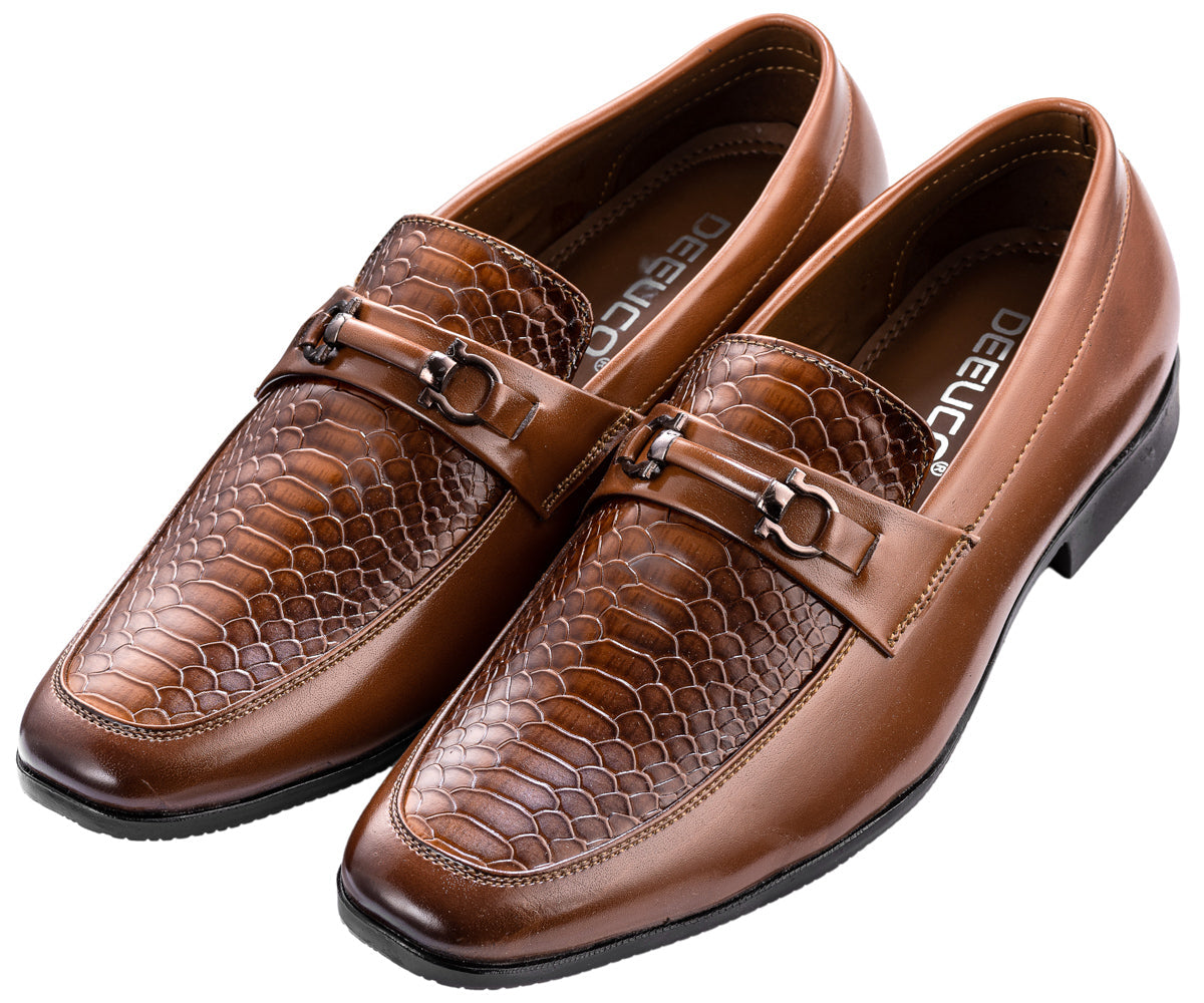 DEEUCO Men's Tan Casual Loafers