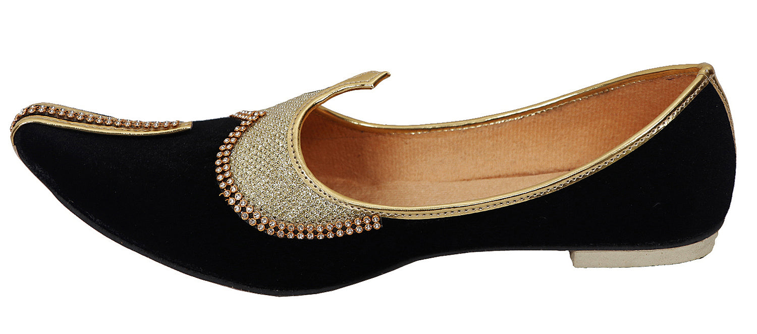 DEEUCO Velvet Wedding and Sherwani Jutti Mojari