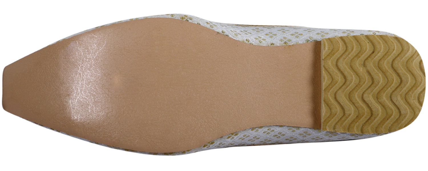 DEEUCO Men's Designer Stone Studded Wedding and Sherwani Jutti Mojari.
