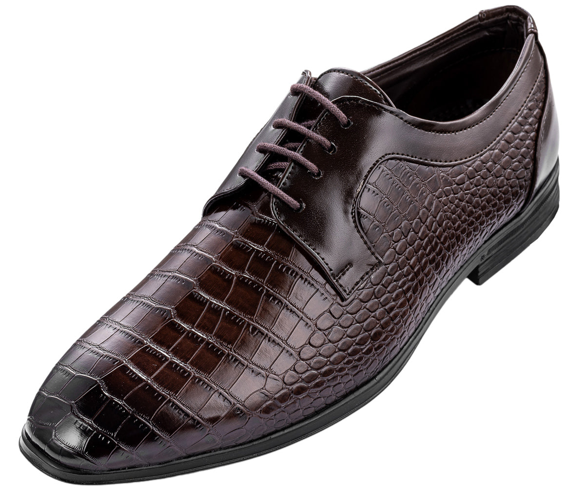 DEEUCO Men's Brown Formal Shoes