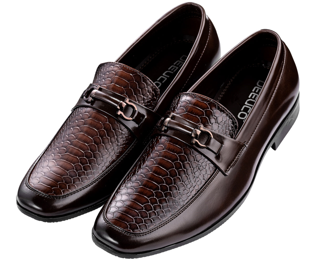 DEEUCO Men's Tan Casual Loafers