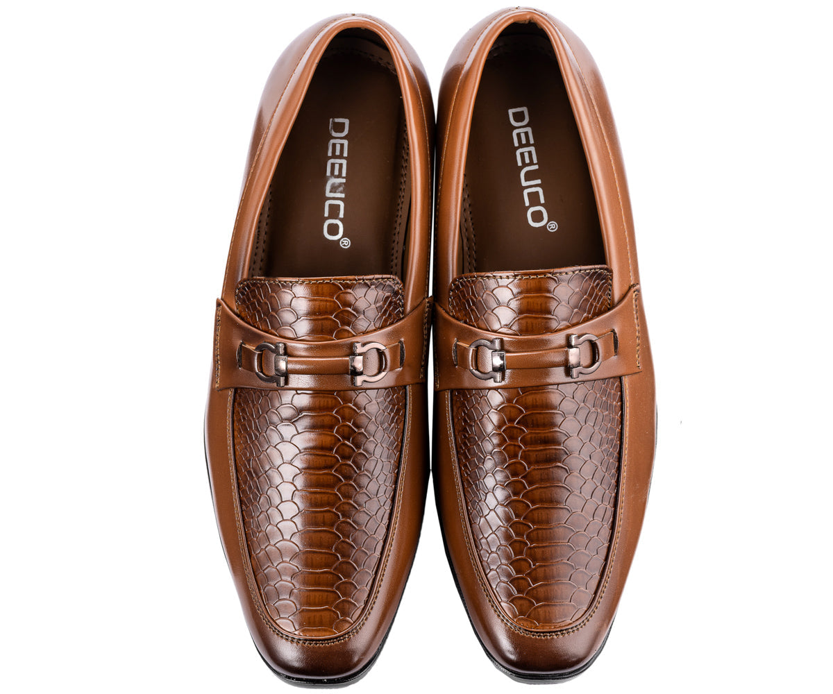 DEEUCO Men's Tan Casual Loafers