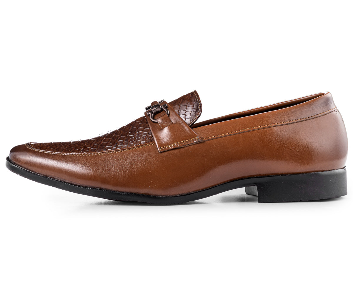 DEEUCO Men's Tan Casual Loafers