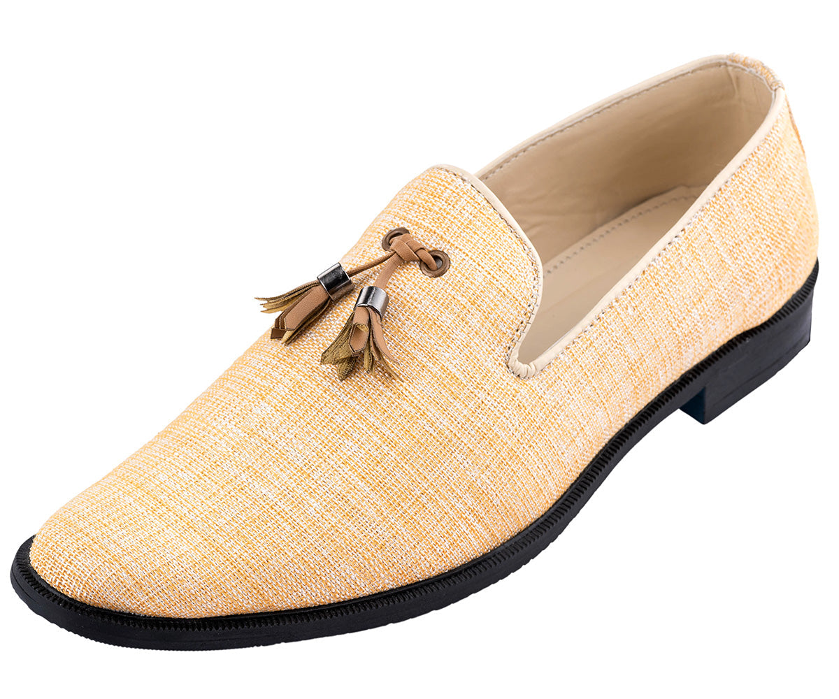 Men's Ethnic Premium Plain Cream Jute Wedding and sherwani jutti/Shoes