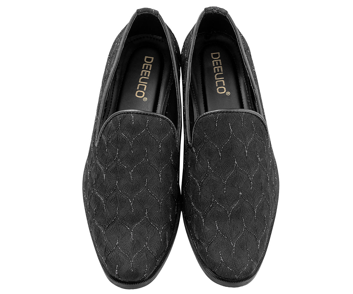 Men's Ethnic Premium Plain Black Wedding and sherwani jutti/Shoes