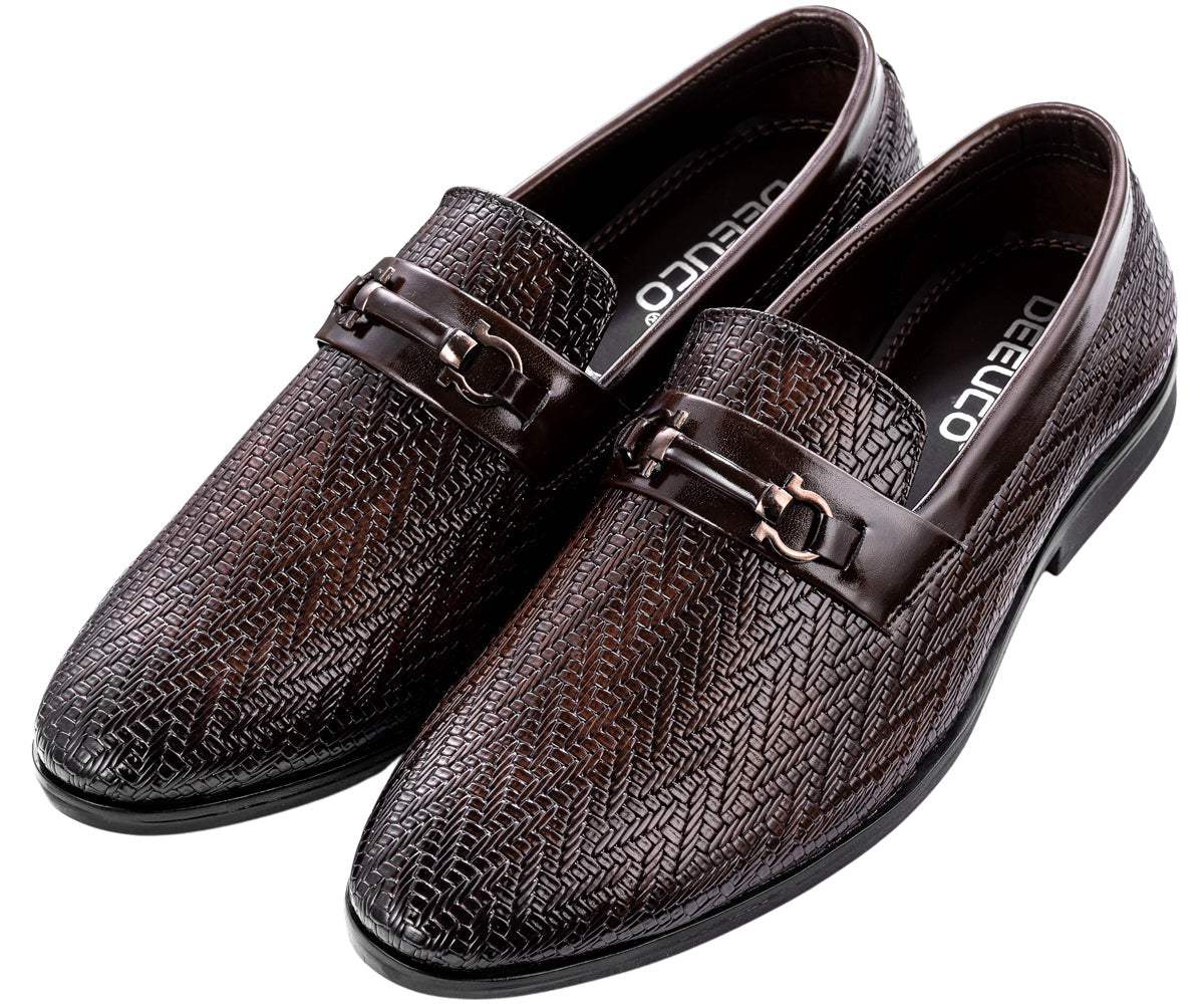 DEEUCO Men's Tan Casual Loafers